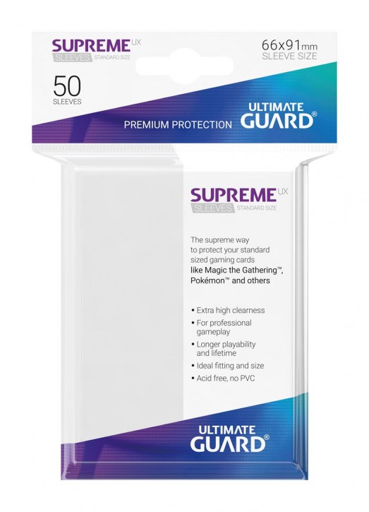 50 Ultimate Guard Supreme UX Sleeves Weiß