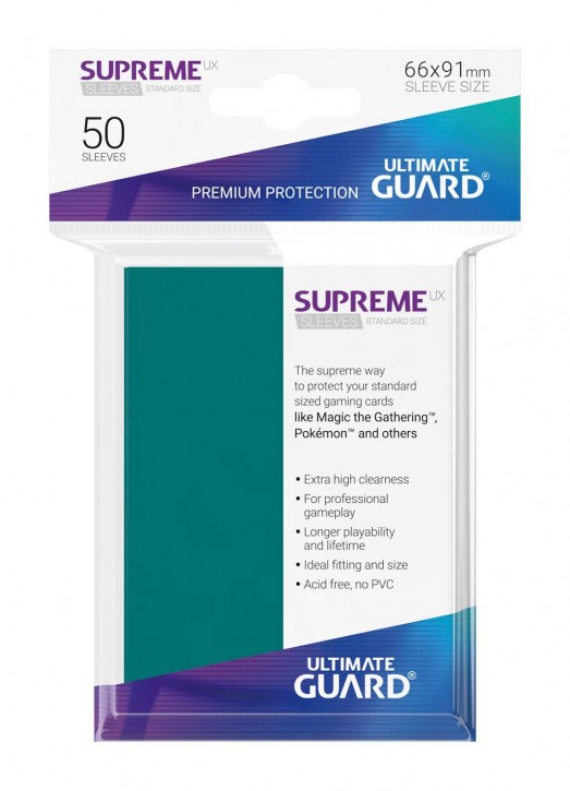 50 Ultimate Guard Supreme UX Sleeves Petrol
