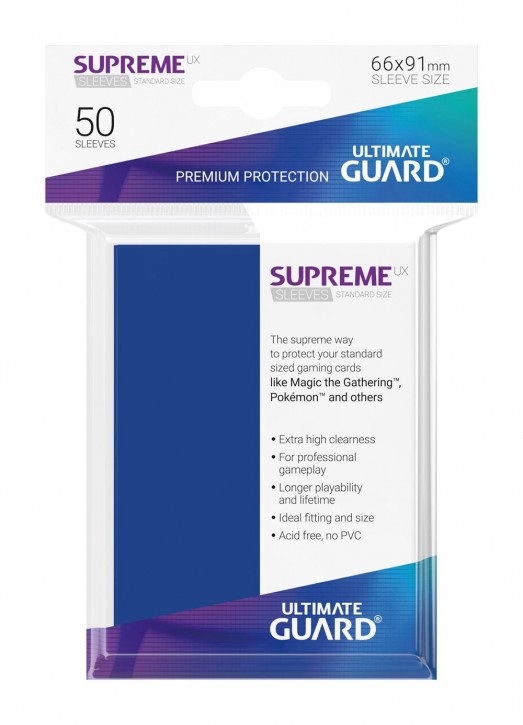 50 Ultimate Guard Supreme UX Sleeves Blau