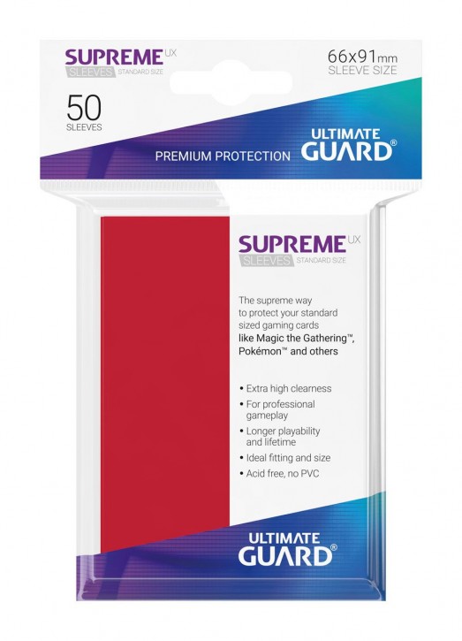 50 Ultimate Guard Supreme UX Sleeves Rot
