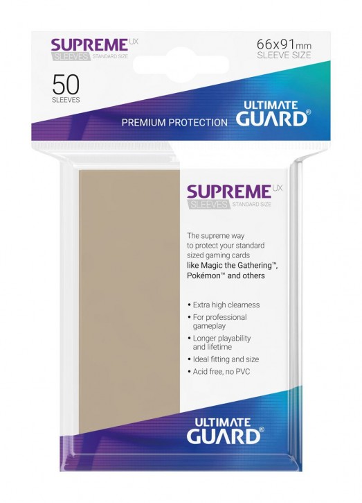 50 Ultimate Guard Supreme UX Sleeves Sand